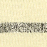 Cream Horizontal-Stripe Rib Knit, Viscose-Poly — texture
