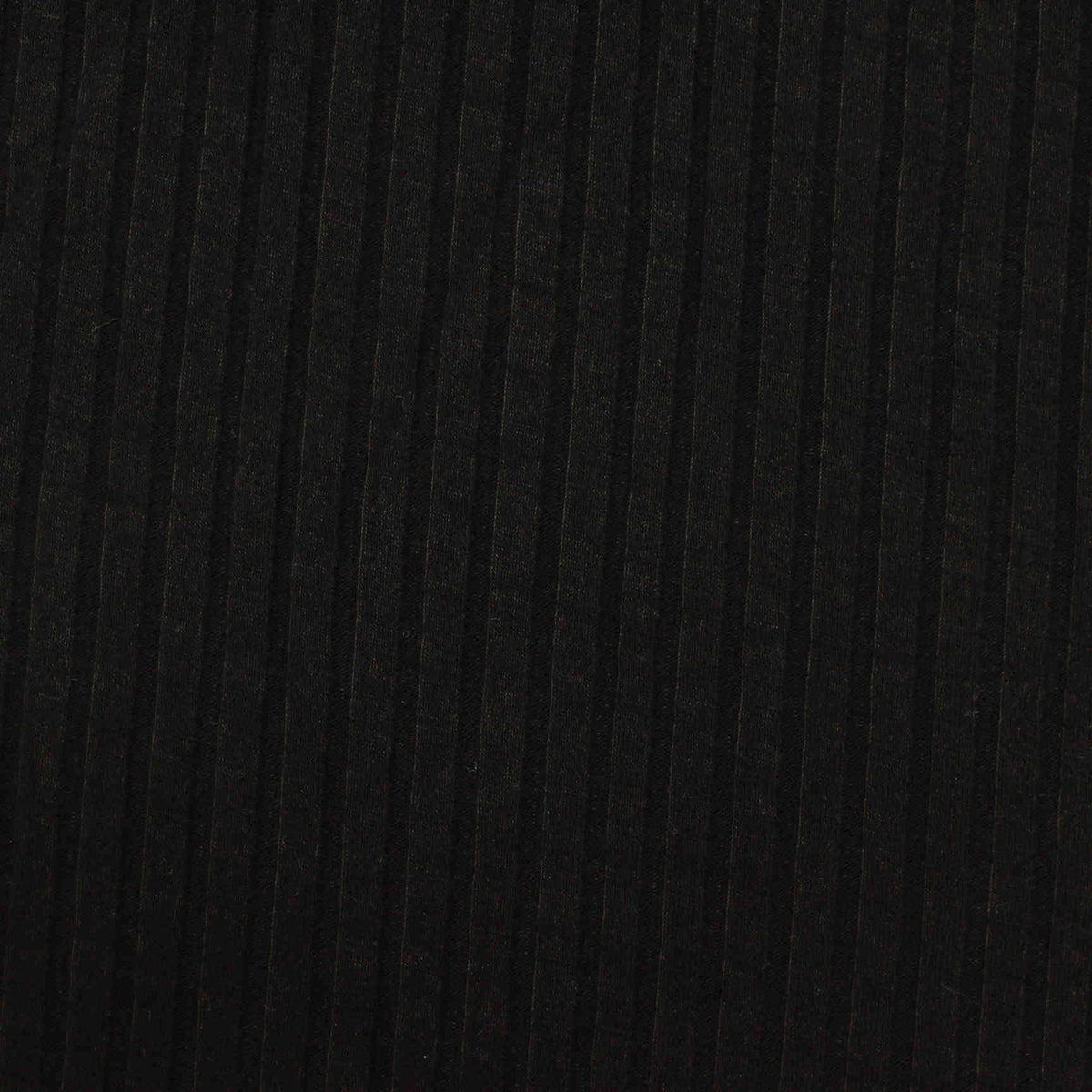 Viscose Stretch Rib Knit Fabric, 245 gsm, 125 cm — Black