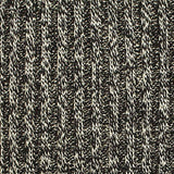 Black Marl Rib Knit, Viscose-Poly — texture