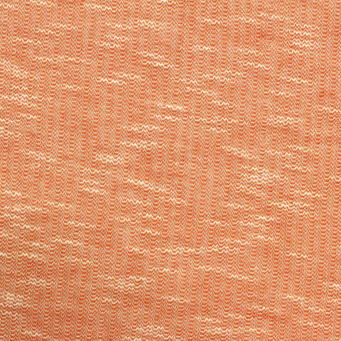 Orange Marl Rib Knit, Viscose-Poly