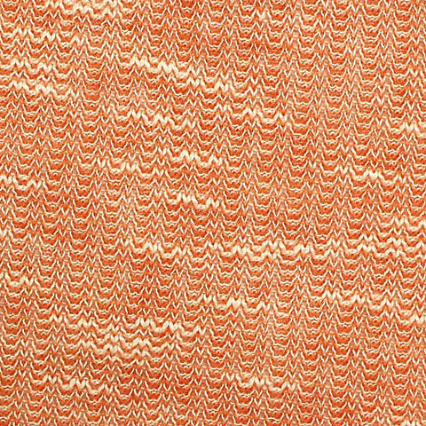 Orange Marl Rib Knit, Viscose-Poly