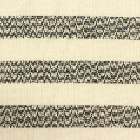 Cream Horizontal-Stripe Rib Knit, Viscose-Poly, 217 gsm