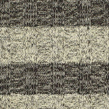 Dark Grey Check Rib Knit, Poly-Viscose — texture