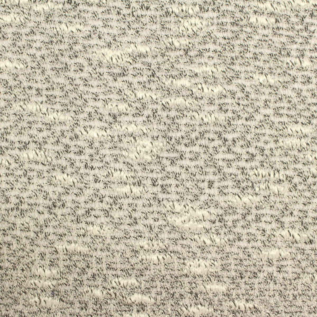 Cream Heathered-Marl Chunky Knit, Viscose-Poly, 173 gsm