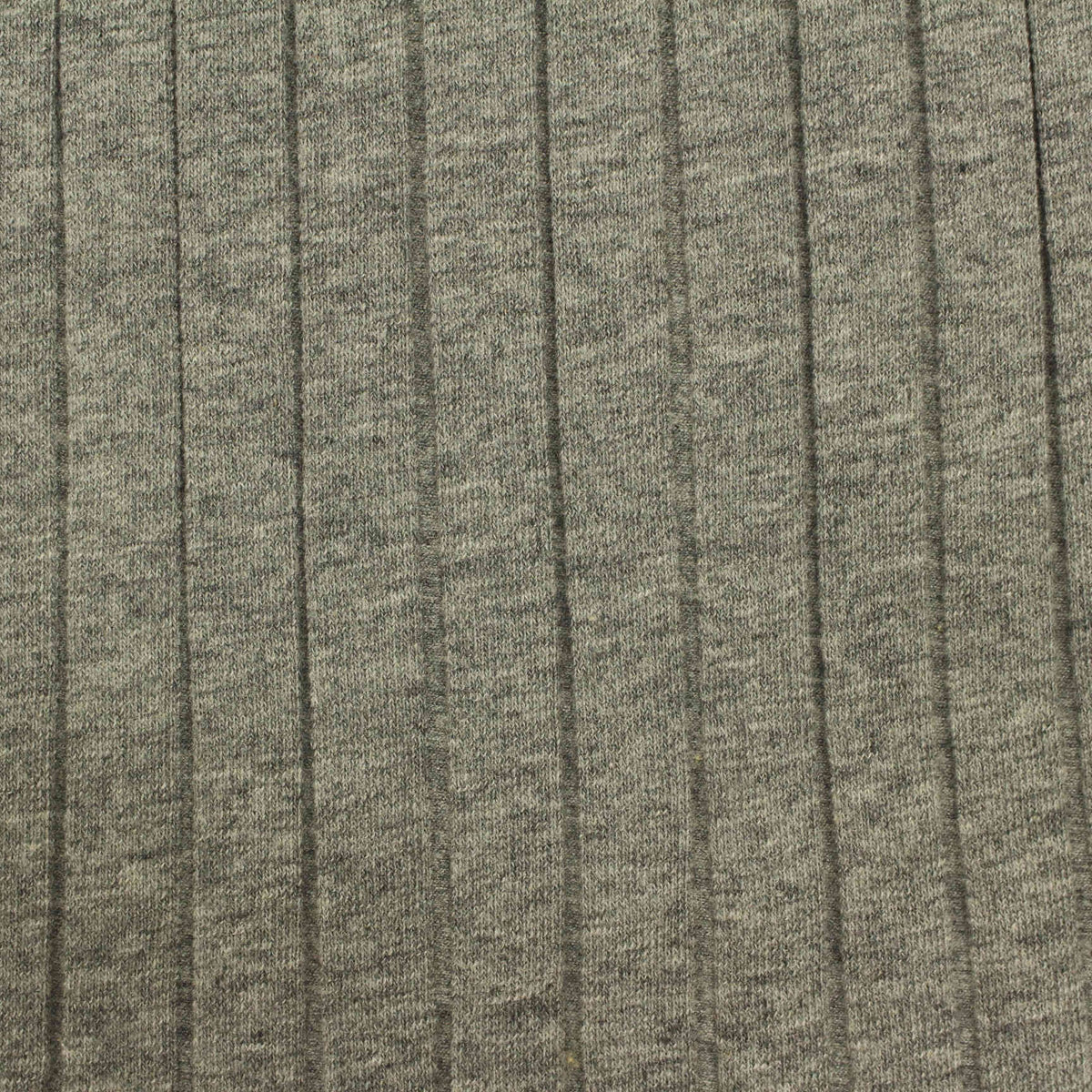 Grey Heather Rib Knit, Cotton