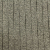 Grey Heather Rib Knit, Cotton