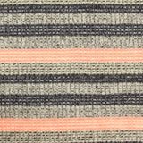 Marled Grey Horizontal-Stripe Rib Knit, Poly-Viscose