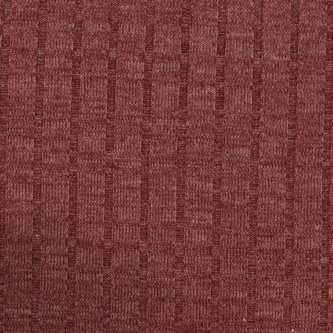 Polyester Stretch Rib Knit Fabric, 193 gsm, 155 cm — Red