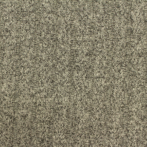 Black Marl Rib Knit, Cotton-Poly, 193 gsm