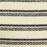Black Horizontal-Stripe Rib Knit, Poly-Viscose