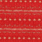 Red Horizontal-Line Chunky Knit, Cotton — texture
