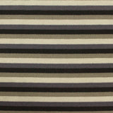 Cream Horizontal-Stripe Ponte Knit, Poly-Viscose