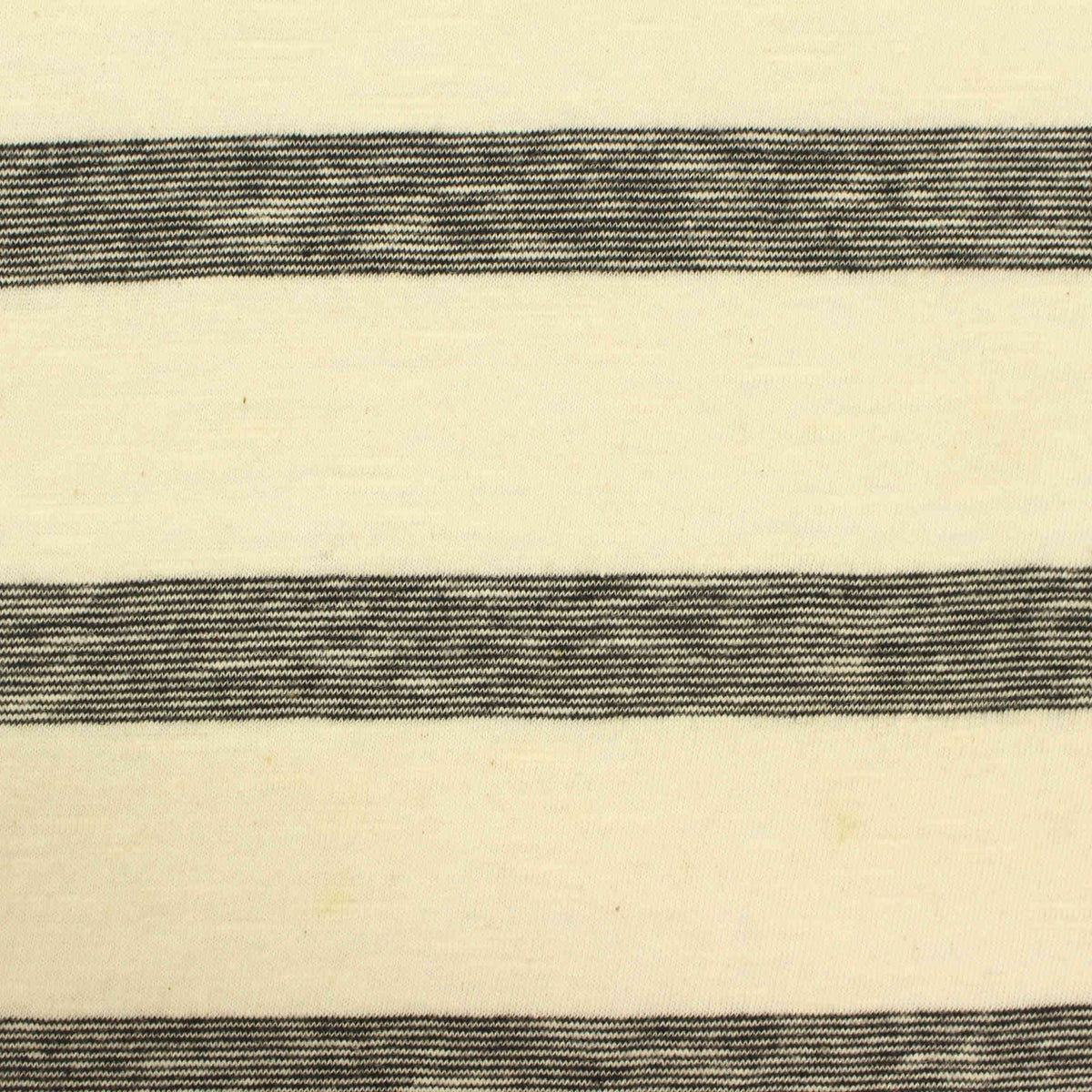 Dark Grey Horizontal-Stripe Jersey Knit, Cotton, 137 gsm
