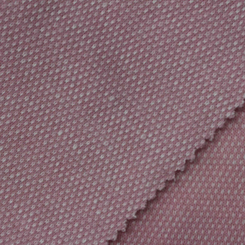 100% Polyester Interlock Knit Fabric, 323 gsm, 165 cm — Pink