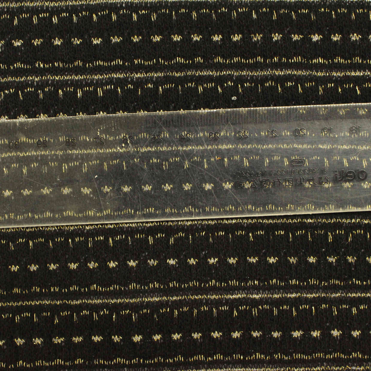 Black Wavy-Line Chunky Knit, Cotton