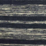 Dark Blue Horizontal-Stripe Chunky Knit, Poly-Viscose