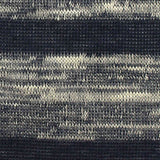 Dark Blue Horizontal-Stripe Chunky Knit, Poly-Viscose — texture