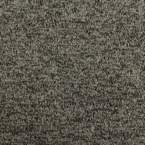 Black Marl Rib Knit, Viscose-Poly, 282 gsm