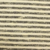 Cream Stripe Chunky Knit, Cotton-Poly