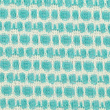 Teal Geometric-Square Chunky Knit — texture