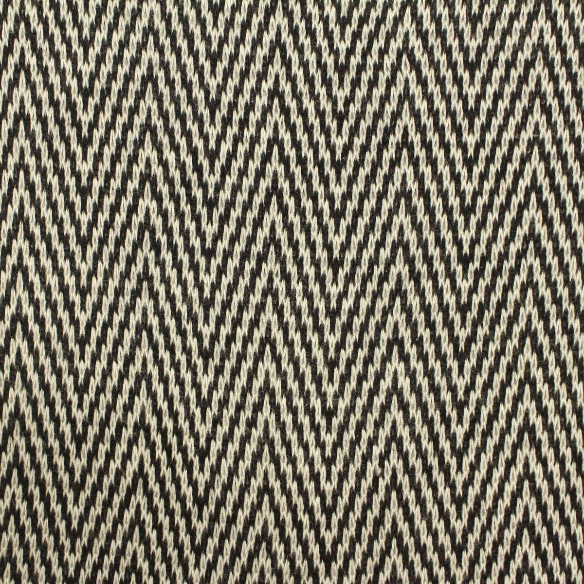 Black Chevron Chunky Knit, Cotton-Poly, 166 gsm