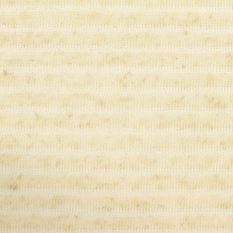 Striped Polyester Linen Chunky Knit Fabric, 146 gsm, 160 cm — Beige