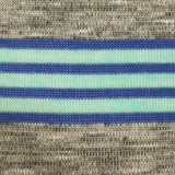 Blue Horizontal-Stripe Chunky Knit, Poly-Viscose