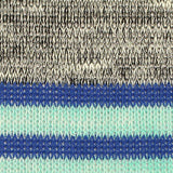 Blue Horizontal-Stripe Chunky Knit, Poly-Viscose — texture