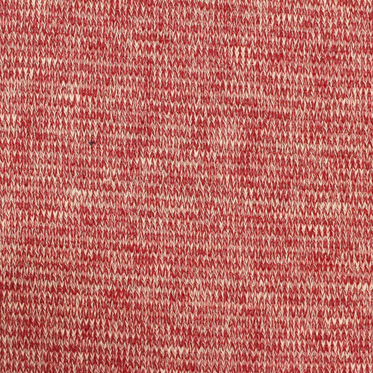 Red Marl Chunky Knit, Poly-Viscose, 227 gsm