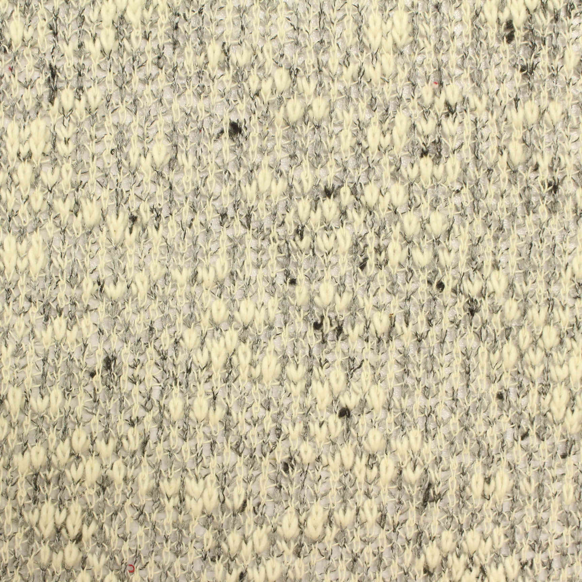Light Cream Marl Chunky Knit, Cotton-Poly, 146 gsm