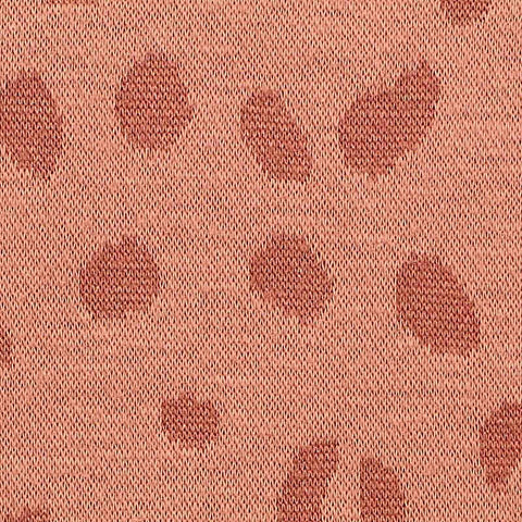 Terracotta Leopard Jacquard, Cotton-Poly