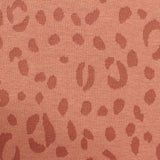 Terracotta Leopard Jacquard, Cotton-Poly