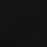Polyester Viscose Stretch Linen-Look Fabric, 264 gsm — Black