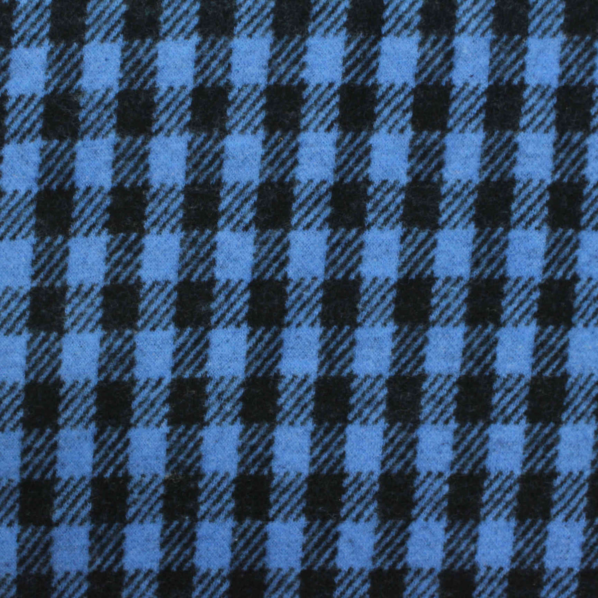 Blue Check Knit, Cotton