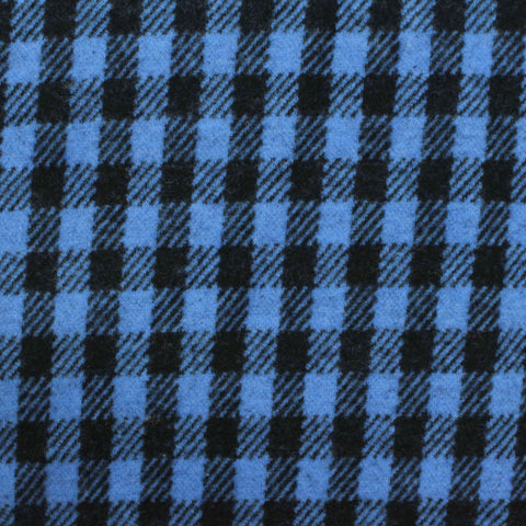 Blue Check Knit, Cotton