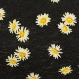 White Daisies Knit, Polyester