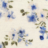 Blue Floral Knit, Polyester — texture