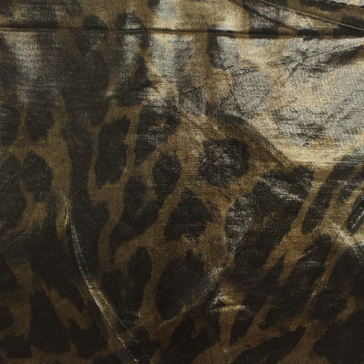 Dark Brown Leopard Knit, Polyester