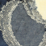 Dark Blue Abstract Jacquard, Poly-Viscose — texture