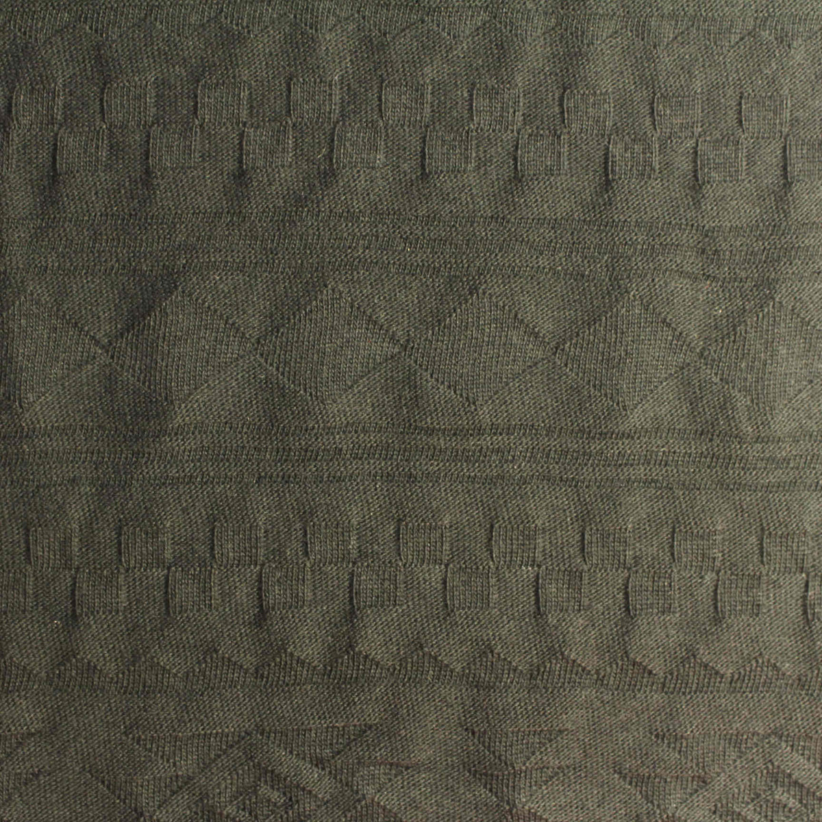 Dark Green Diamonds Jacquard, Cotton