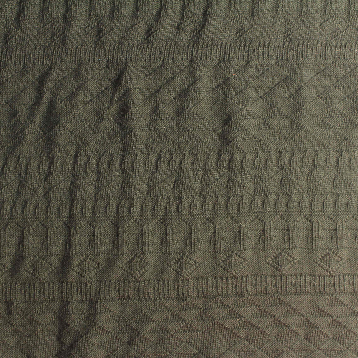 Olive Diamond Jacquard, Cotton