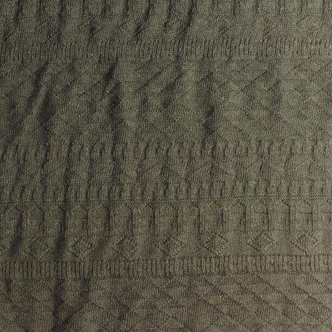Olive Diamond Jacquard, Cotton