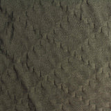 Dark Green Square Jacquard, Cotton