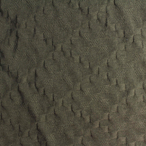 Dark Green Square Jacquard, Cotton