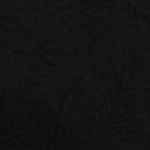 Jacquard 100% Cotton Knit Fabric, 173 gsm, 170 cm — Black