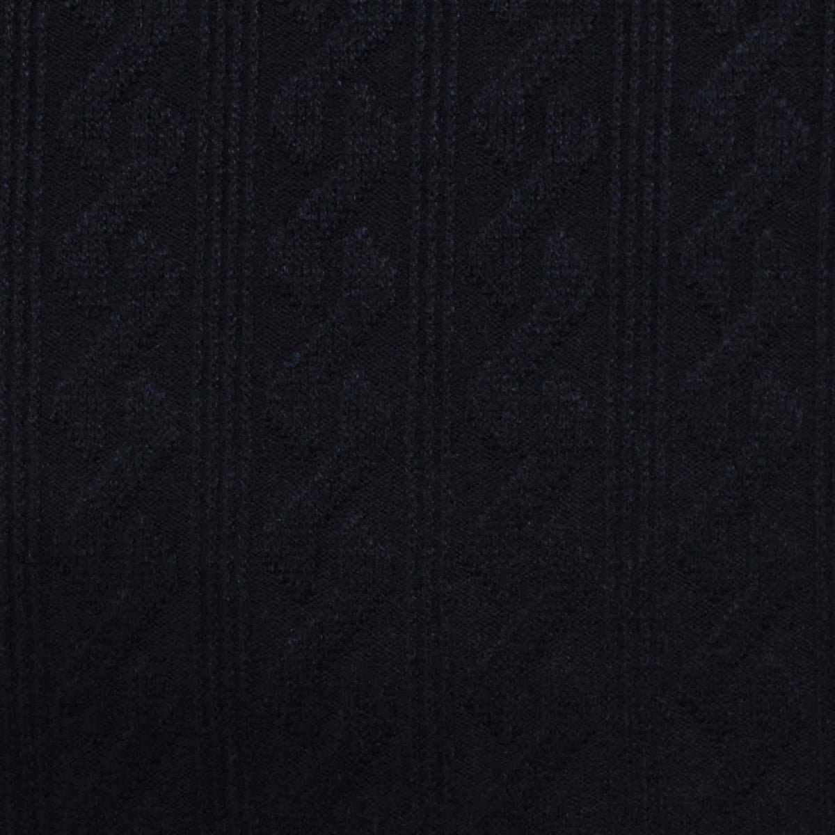 Dark Blue Tone-on-Tone Pointelle Knit, Viscose-Poly