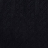 Dark Blue Tone-on-Tone Pointelle Knit, Viscose-Poly