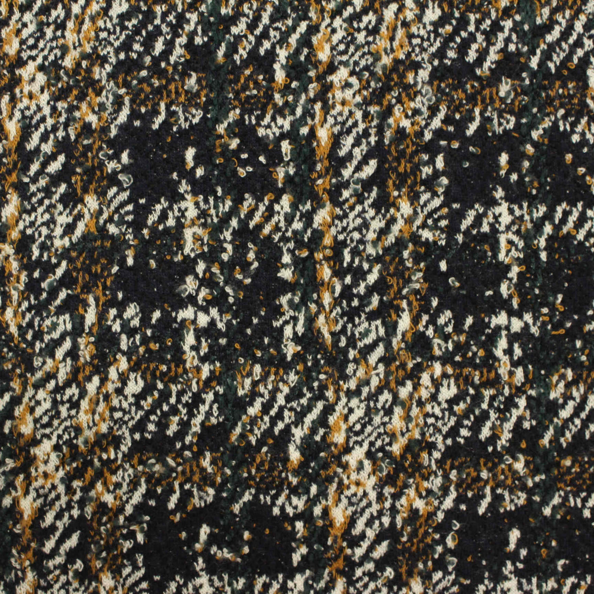Black Bold-Plaid Jacquard, Poly-Viscose