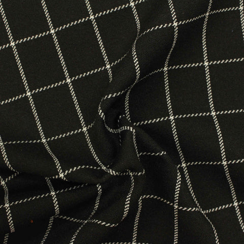 Black Grid Jacquard, Polyester, 404 gsm