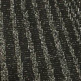 Black Vertical-Stripe Interlock Knit, Polyester — texture